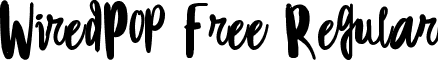 WiredPop-Free Regular font - WiredPop-Free.ttf