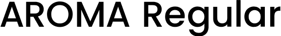 AROMA Regular font - Aroma.otf