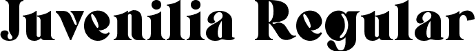 Juvenilia Regular font - Juvenilia.ttf