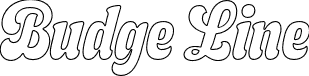 Budge Line font - Budge-Line.otf