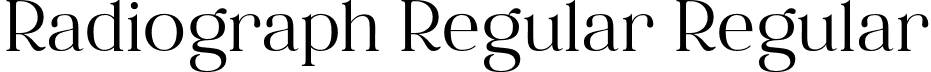 Radiograph Regular Regular font - Radiograph.otf