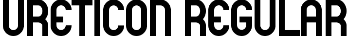 URETICON Regular font - URETICON.ttf