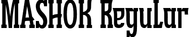 MASHOK Regular font - MASHOK.otf