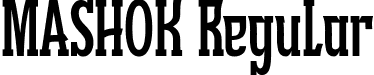 MASHOK Regular font - MASHOK.ttf