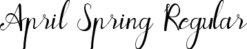 April Spring Regular font - April-Spring-OTF-Personal.otf