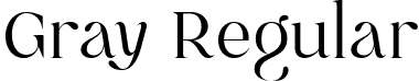 Gray Regular font - Gray.ttf