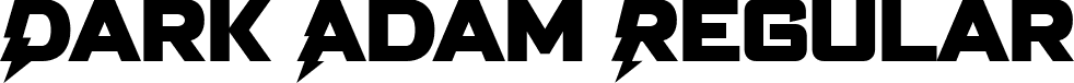 Dark Adam Regular font - dark-adam.ttf