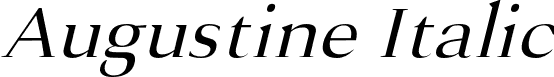 Augustine Italic font - Augustine Regular Italic.otf