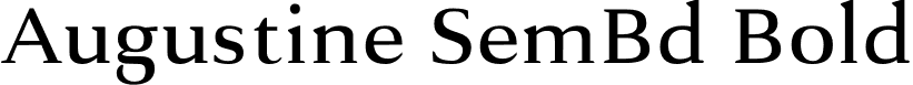 Augustine SemBd Bold font - Augustine Semi Bold.otf