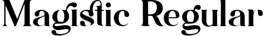 Magistic Regular font - magistic-svg.ttf