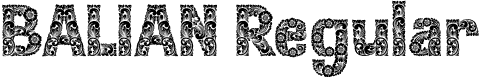 BALIAN Regular font - BALIAN Regular.otf