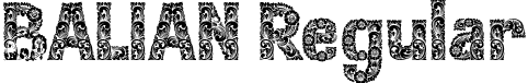 BALIAN Regular font - BALIAN Regular.ttf