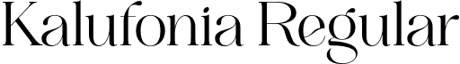 Kalufonia Regular font - Kalufonia-Regular.otf