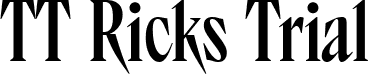 TT Ricks Trial font - tt-ricks-trial-medium.ttf