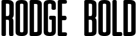 Rodge Bold font - Rodge-Bold.ttf