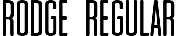 Rodge Regular font - Rodge-Regular.ttf