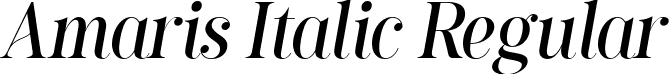 Amaris Italic Regular font - Amaris Italic.ttf