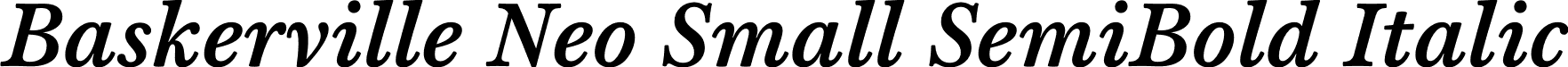 Baskerville Neo Small SemiBold Italic font - Baskerville Neo Small SemiBold Italic.otf