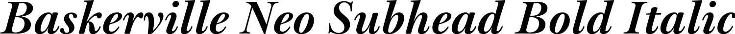 Baskerville Neo Subhead Bold Italic font - Baskerville Neo Subhead Bold Italic.otf