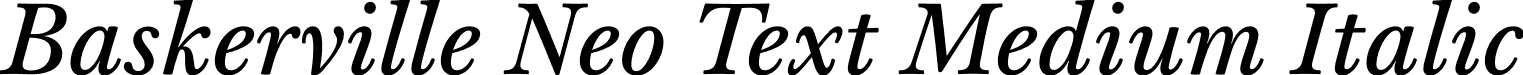 Baskerville Neo Text Medium Italic font - Baskerville Neo Text Medium Italic.otf