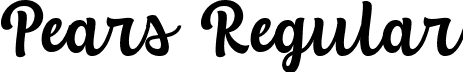 Pears Regular font - Pears.ttf