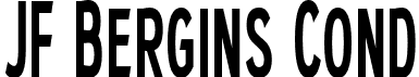 JF Bergins Cond font - JFBergins-Condensed.otf