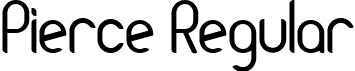 Pierce Regular font - Pierce Regular.ttf