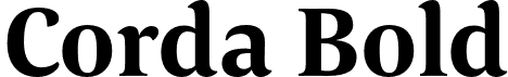 Corda Bold font - Corda-Bold.otf