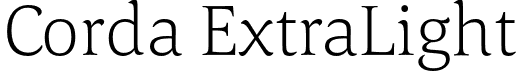 Corda ExtraLight font - Corda-ExtraLight.otf