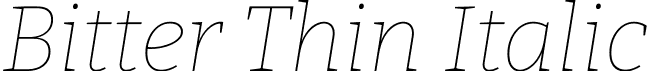 Bitter Thin Italic font - Bitter-Italic-VariableFont_wght.ttf