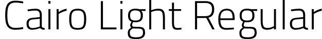 Cairo Light Regular font - Cairo-Light.ttf