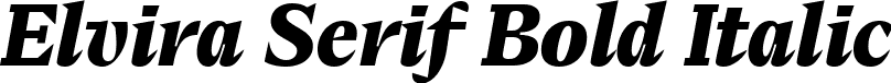 Elvira Serif Bold Italic font - ElviraSerif-BoldItalic.ttf