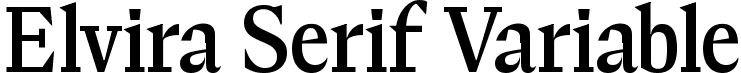Elvira Serif Variable font - ElviraSerifVar-Regular.ttf