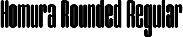 Homura Rounded Regular font - Homura-Rounded.ttf