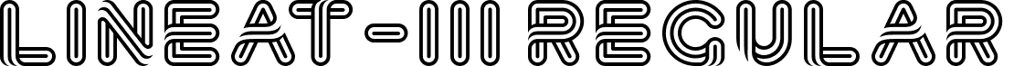 Lineat-III Regular font - Lineat-III.ttf