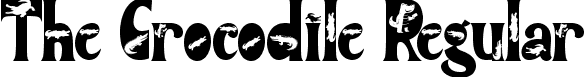 The Crocodile Regular font - The-Crocodile-TTF-Demo.ttf