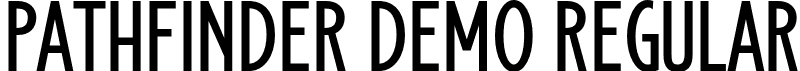 Pathfinder Demo Regular font - pathfinderdemo-wyn9y.otf