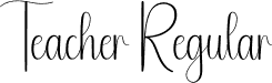 Teacher Regular font - Teacher.otf