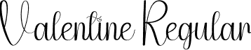 Valentine Regular font - Valentine.otf