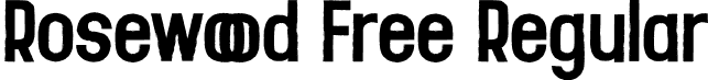 Rosewood Free Regular font - Rosewood-Free.otf