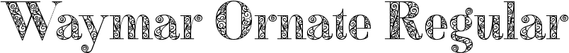 Waymar Ornate Regular font - Waymar-Ornate.ttf