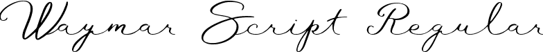 Waymar Script Regular font - Waymar-Script.ttf