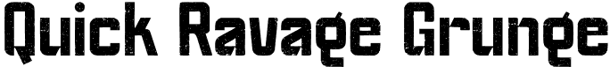 Quick Ravage Grunge font - quickravagegrunge-3zabz.otf