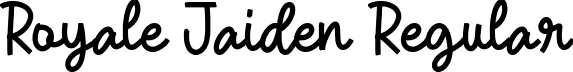 Royale Jaiden Regular font - Royale-Jaiden.otf