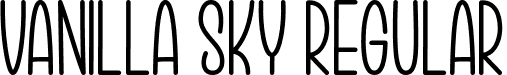 Vanilla Sky Regular font - Vanilla Sky.otf