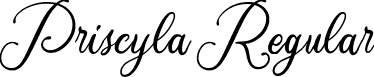 Priscyla Regular font - Priscyla.ttf