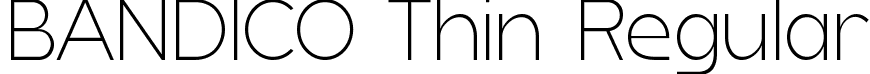 BANDICO Thin Regular font - BANDICO-Thin.ttf