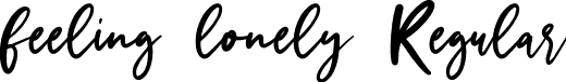 feeling lonely Regular font - feeling lonely.ttf