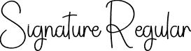 Signature Regular font - Signature.otf