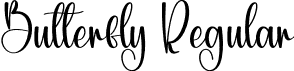 Butterfly Regular font - Butterfly.otf